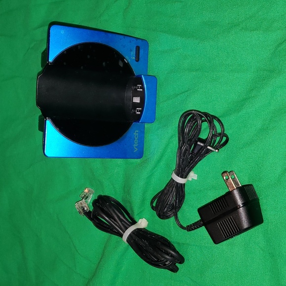 Vtech Cordless Phone Charging Station Dock Base Model CS6919-15 Blue - Picture 1 of 6